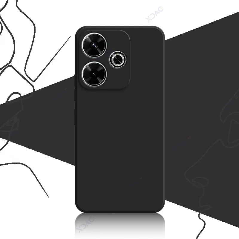 Luxury Soft Silicone Waterproof Mobile Phone Case - 360° Protection, Elegant Square Design