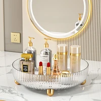 360° Rotating Cosmetic Organizer Cosmetic Transparent Display Shelf Lipstick, Eye Shadow Cosmetic Storage for Living RoomBedroom 1