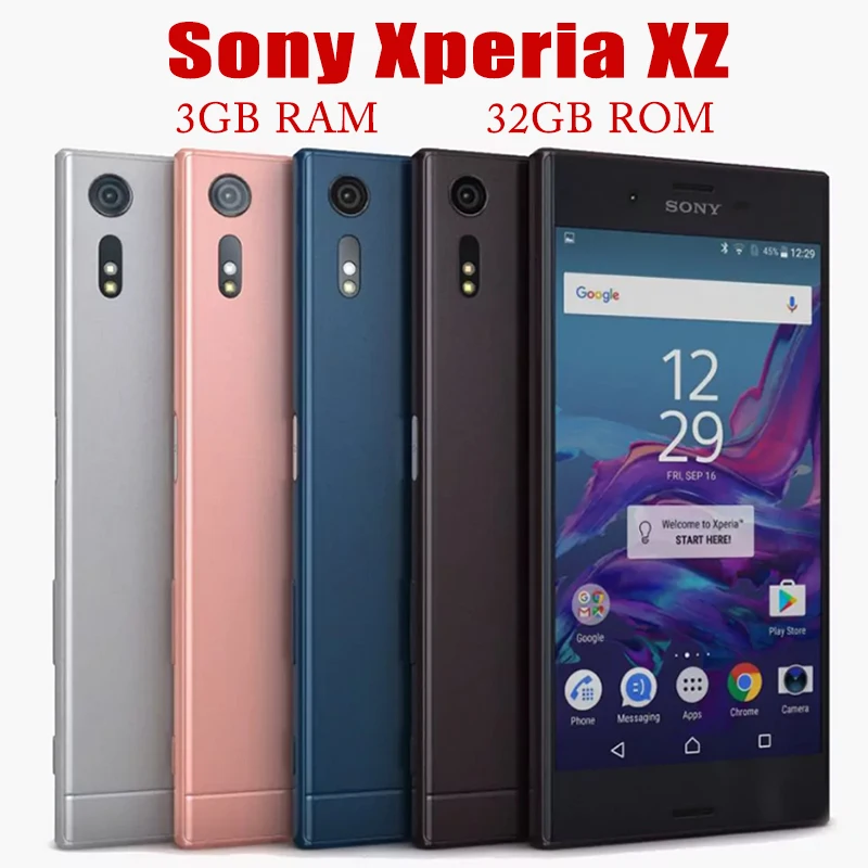 Оригинальный разблокированный мобильный телефон Sony Xperia XZ F8331 F8332, телефон с диагональю 5,2 дюйма, 3 ГБ ОЗУ, 32 Гб ПЗУ, 23 Мп, GPS, одной или двумя Sim-картами, на базе Android