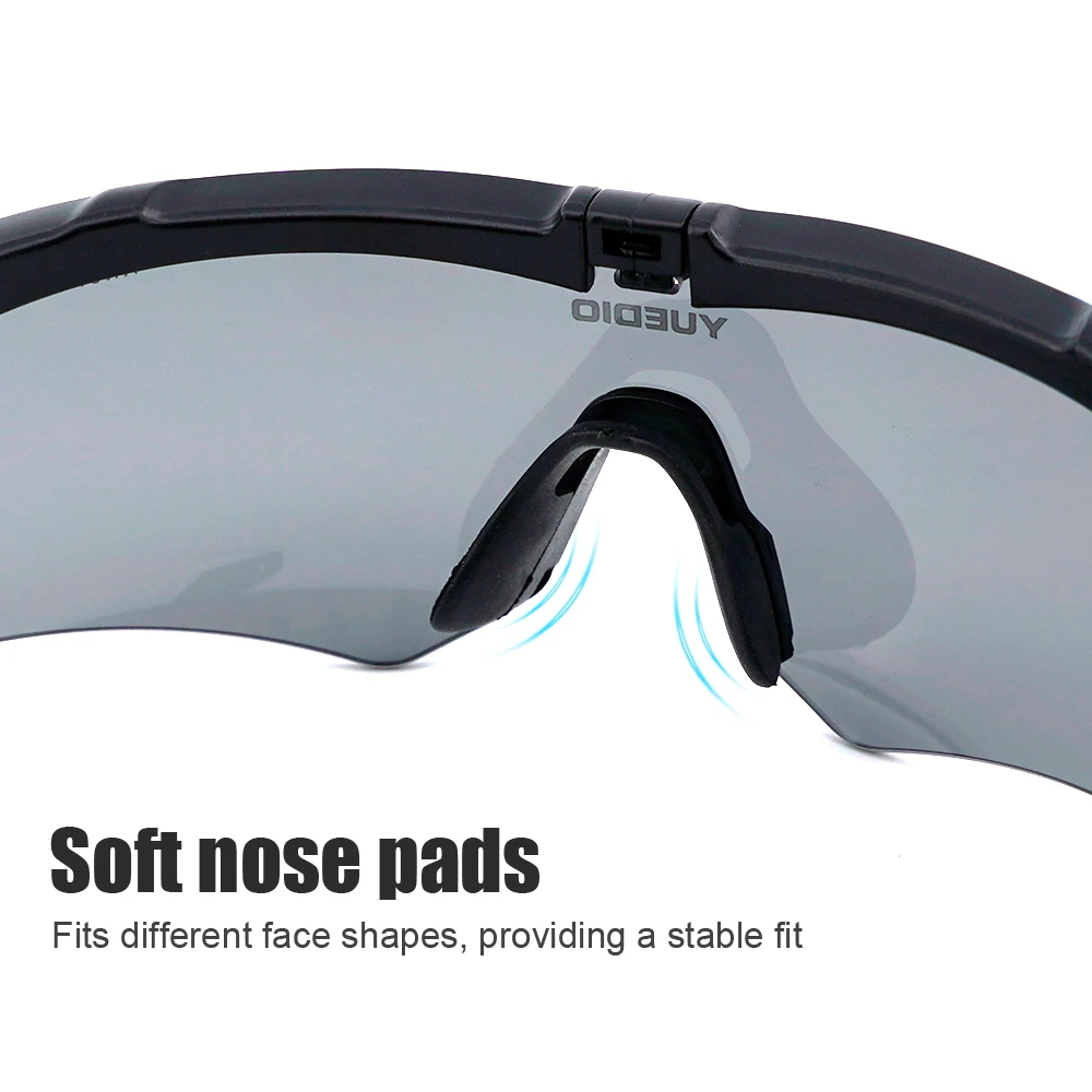 3 Lens Set Tactical Shooting Glasses Outdoor Sports Windproof Dustproof Safety Military Protective Goggles,safety goggles,tactical goggles,shooting glasses
