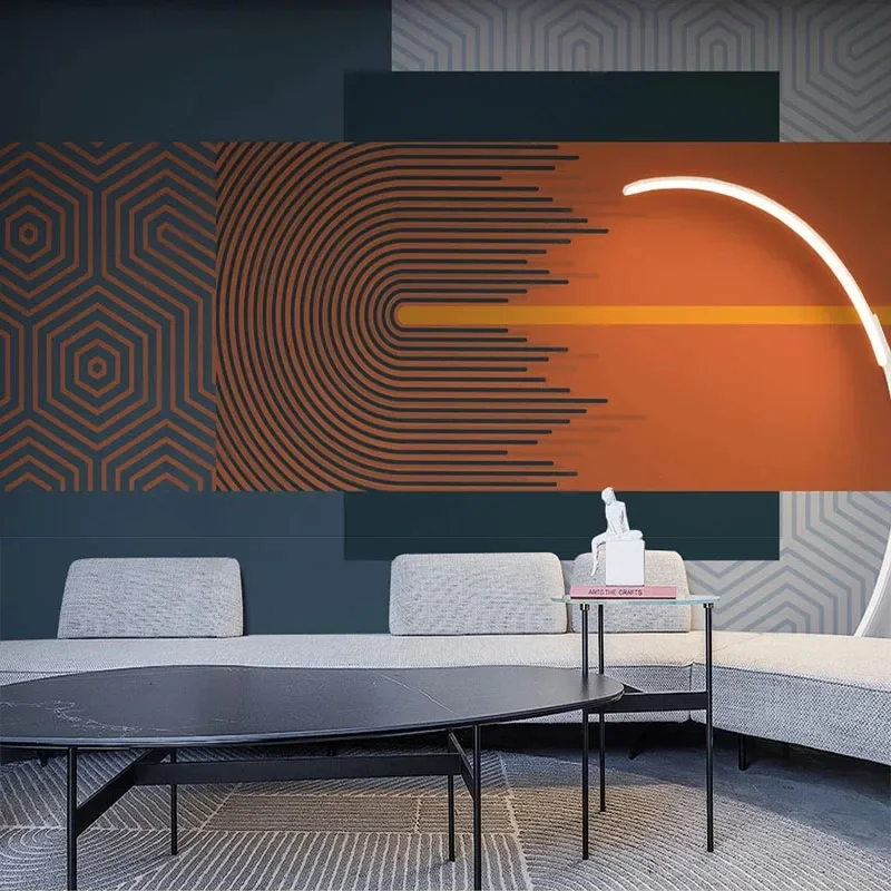 e minimalista abstrato geometrico morandi sala arte pintura mural tapiz 02