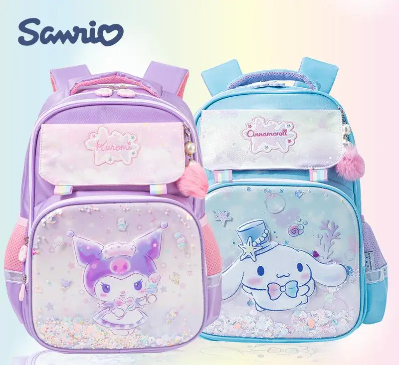 

Sanrio рюкзак Hellokitty рюкзак Kuromi Kawaii Аниме Сумка на спинку My Melody мультфильм студент большая емкость сумка подарок на день рождения