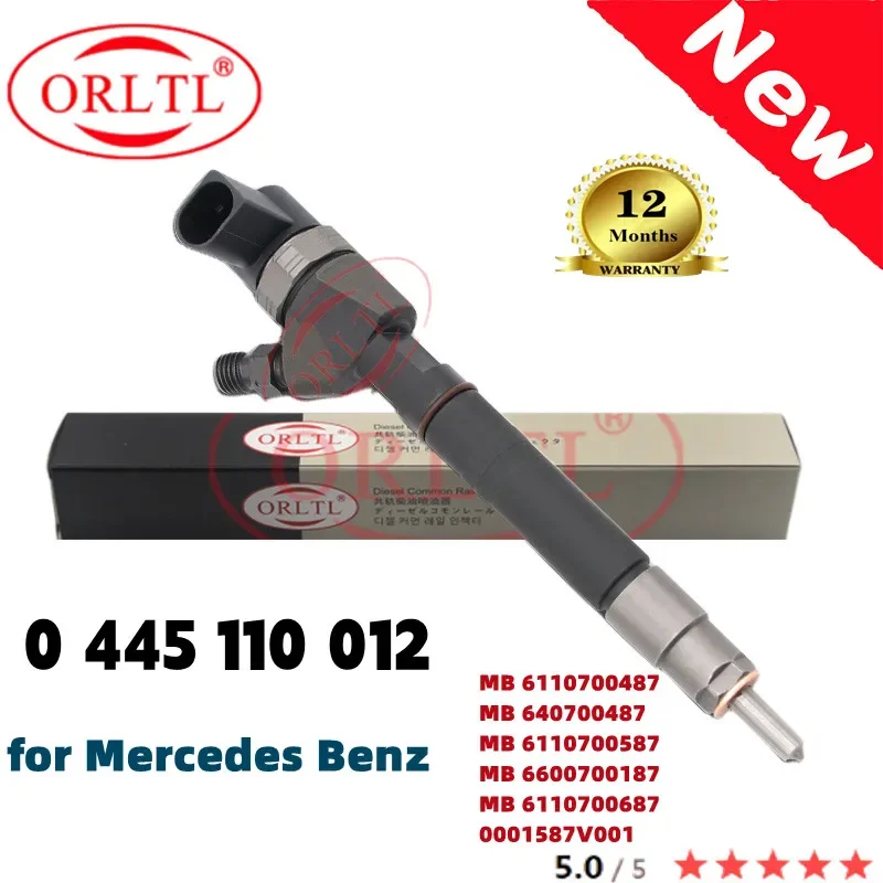 

Diesel Injector 0 445 110 012 0445110012 for Mercedes Sprinter 6110700487 640700487 6110700587 6600700187 6110700687