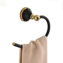

European Towel Rack Wall Mounted Zinc Alloy Toilet Towel Ring Towel Rack Bathroom Accessories Bathroom Hardware