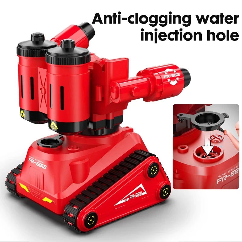 NEW Rc Robot Mobile App Remote Control Intelligent Fire man Fighting Smart Robot Luminous Water Spray Toys For Children Gifts 2