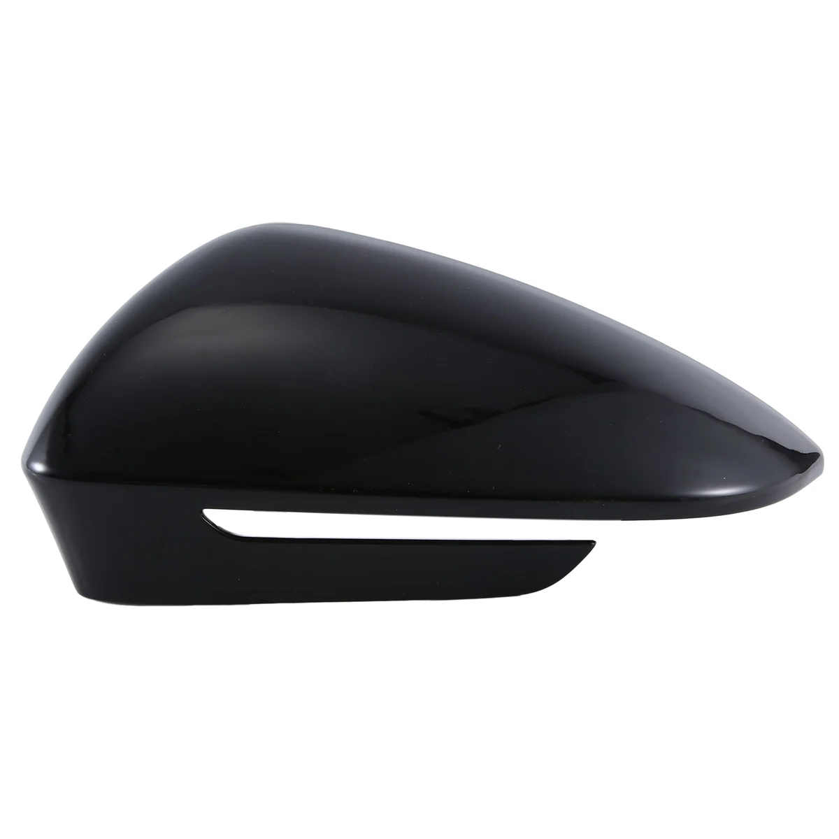 Glossy Black Side Rearview Mirror Replace Cap Cover with Lane Assist for Volkswagen VW ID4 ID.4 ID.6