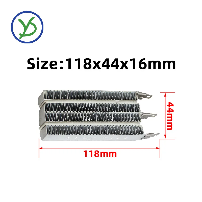 220V 800W PTC ceramic air heater AC DC Clothes dryer Electric heater 96B2 118*44*16mm