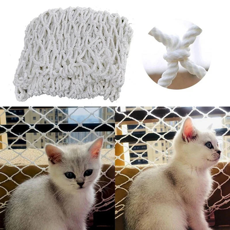 T84C-2X Pet Child Safety Net Home Pet Dog Cat Balcony Railing Stairs Fence A