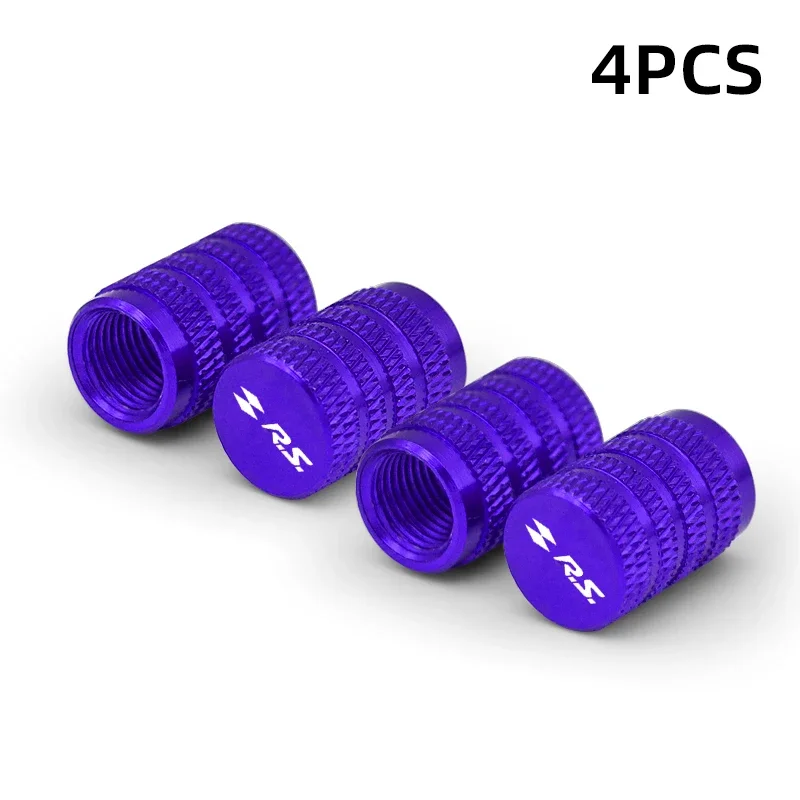 4-Piece GT RS Line Tire Valve Caps Airdust Covers