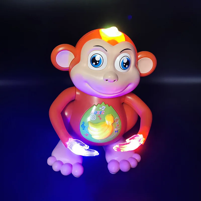 New Children's Electric Dancing Monkey Singing Cartoon Toys Swing Walking Monkey Toy Phone Musical Toys For Baby Toddler Gift