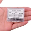 50pcs 10pcs Coating High Carbon Stainless Steel Barbed Carp Fishing Hooks Pack with Retail Original Box Fishing Hook Tackle 5
