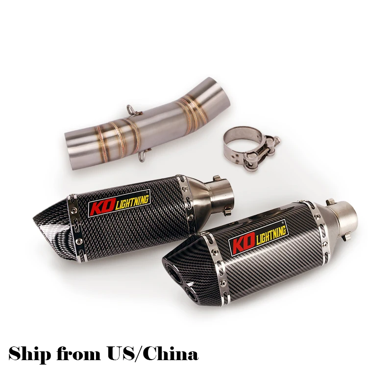 

For Honda CB400X CB400R 500X(2018-2022) CB500F CBR400 500R 2016-22 Motorcycle Exhaust System Slip On Muffler Tail Pipe Mid Tube