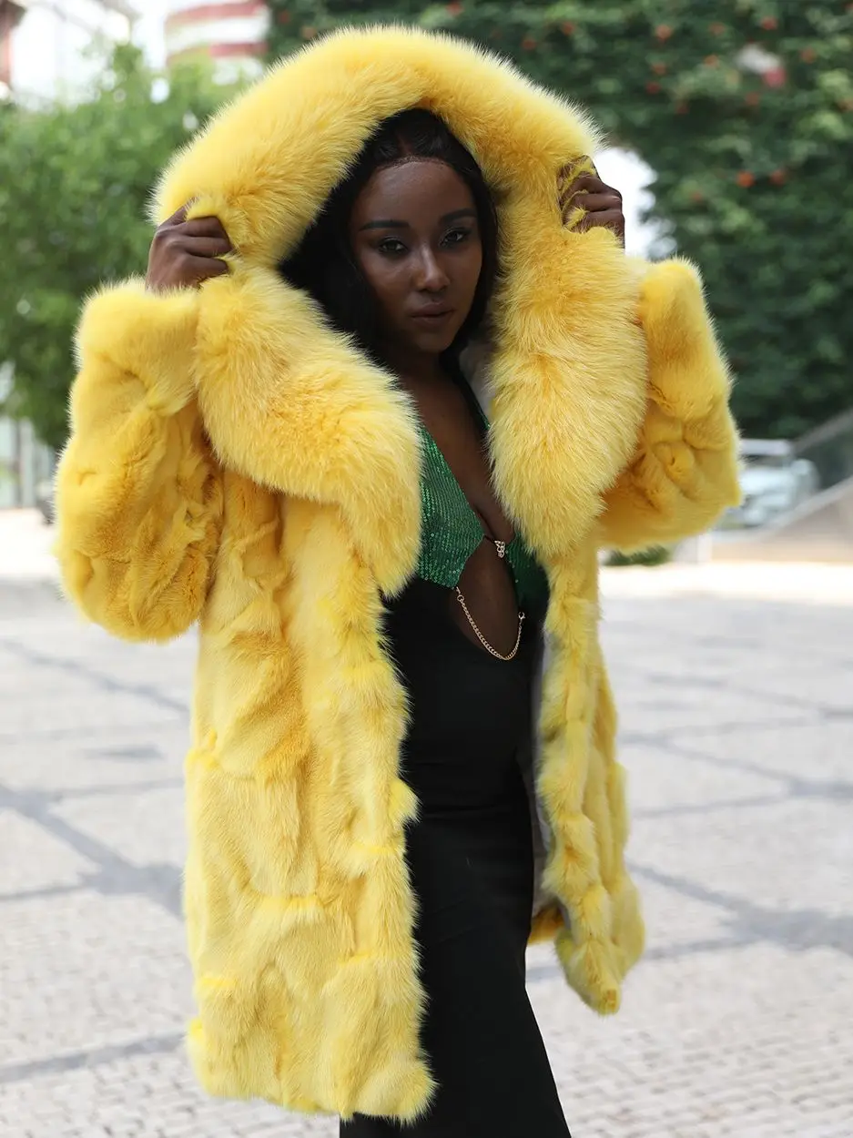 

Зимняя женская куртка JANEFUR, длинная Роскошная Толстая зимняя куртка с капюшоном, модель 2023 года