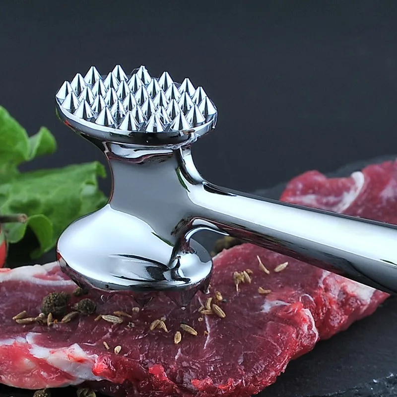 1 double sided steak tenderizer 22 cm home heavy duty durable double sided tenderizer Pork chop hammer