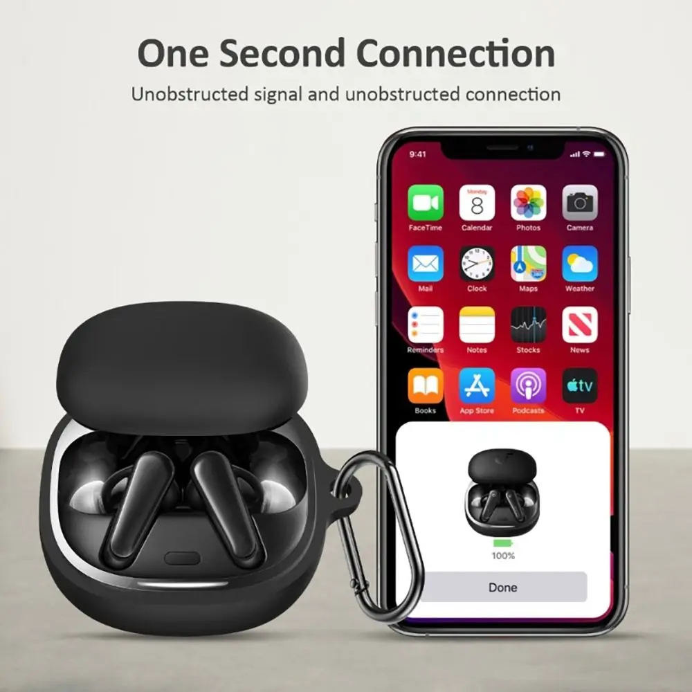 Shockproof Colorful Waterproof Silicone Wireless Earbuds Protector Case