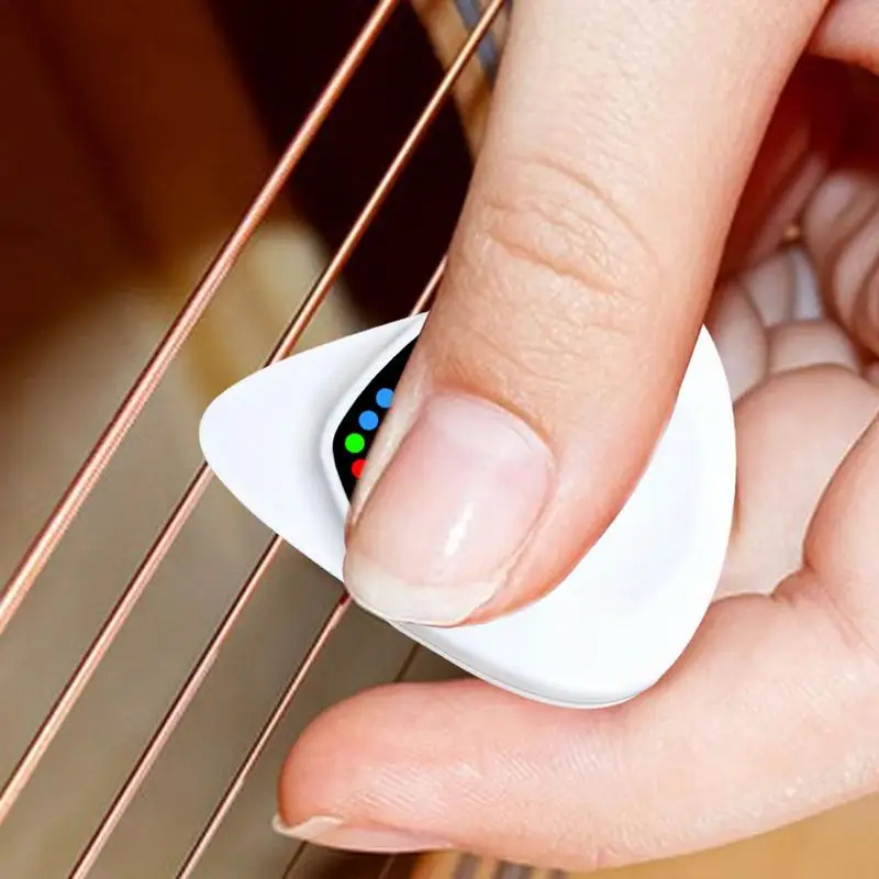 Portable Guitar Pick Tuner Combo 2 in 1 Acoustic Guitar Tuners & Guitar Picks Guitar / Ukulele Tuner For Guitar Accessories