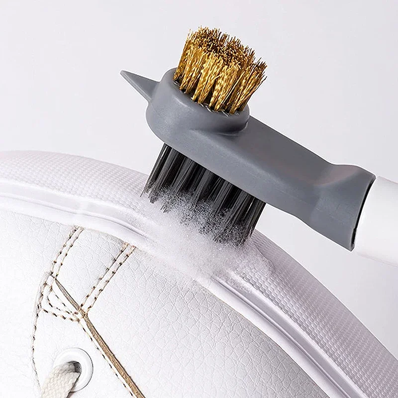 Professional Cleaning Shoe Brush, Multifunctional Long Handle Shoe Brush Cleaner, Hangable Soft Bristle Shoes Cleaning Scrubber 4