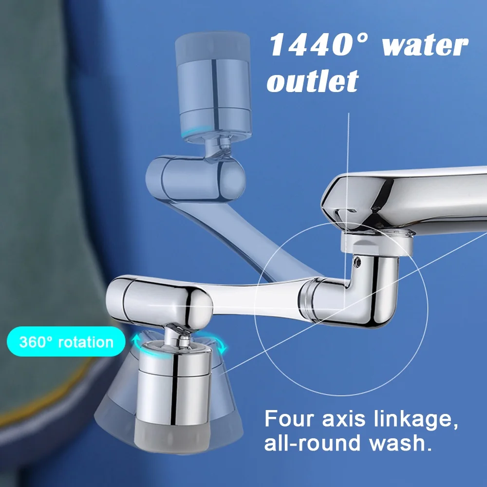 Acheter Prolongateur d'aérateur de robinet rotatif à 1440 °, en métal et  cuivre, filtre anti-éclaboussures, buse de barboteur, pulvérisateur  d'économie d'eau de cuisine