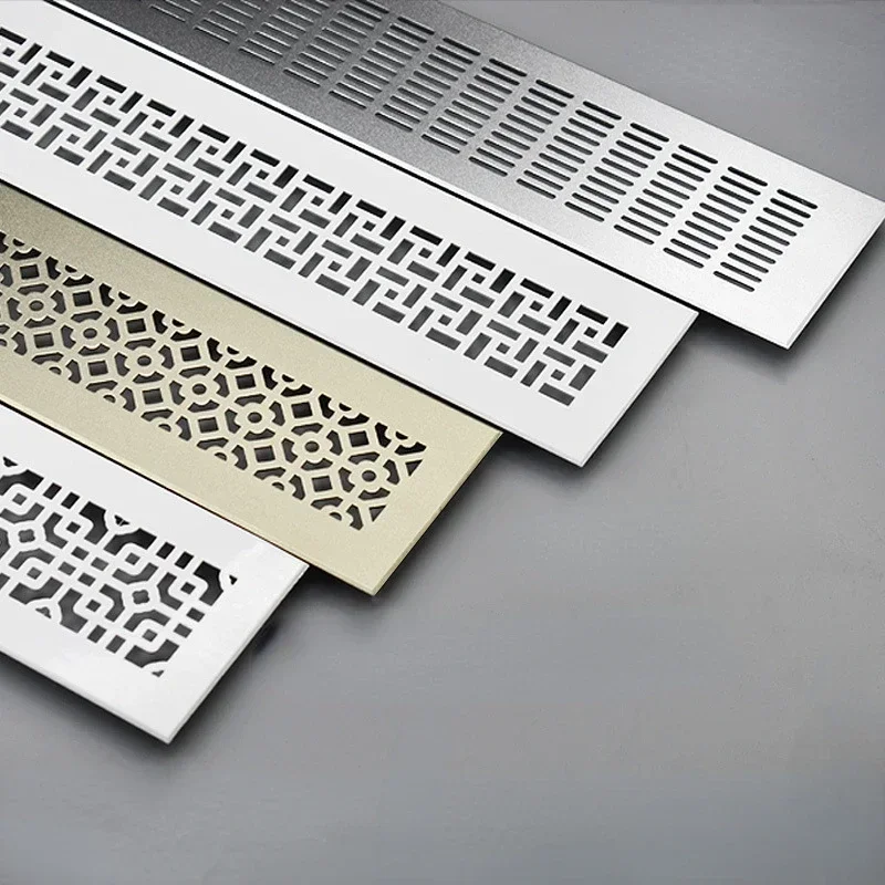 100mm Wide Square Rectangle Aluminum Air Vent Ventilator Grille Cover Air Conditioner Closet Shoe Cabinet
