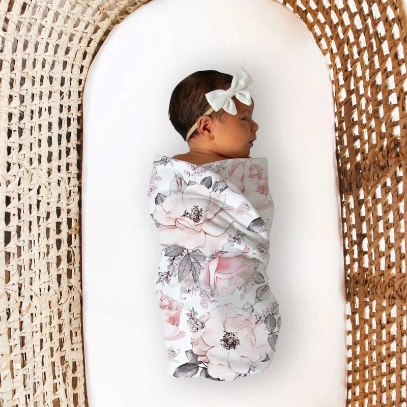 Newborn Baby Swaddle Soothe Wrap Sleep Blanket Toddler Hat Headband Bedding Swaddling Bag Infants Toddlers Hairbands G99C 3