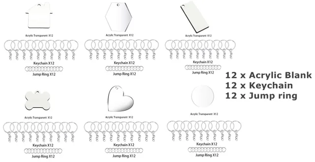 Clear Blanks Blank Acrylic Keychains Set With Acrylic Circle, Tassels, And Jump  Rings For DIY Jewelry Item #210409 From Brand_jewelry168, $11.59