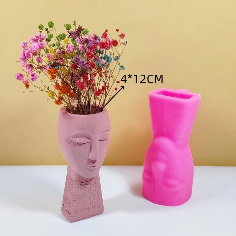 Vase Mould Flowerpots Silicone Molds Succulent Planter Molds Figure