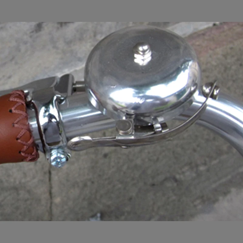 Bicycle Retro Bell Leisure Bicycle Dial Bell Aluminum Silver Gold Coffee Brown bicycle bell bicycle accessories