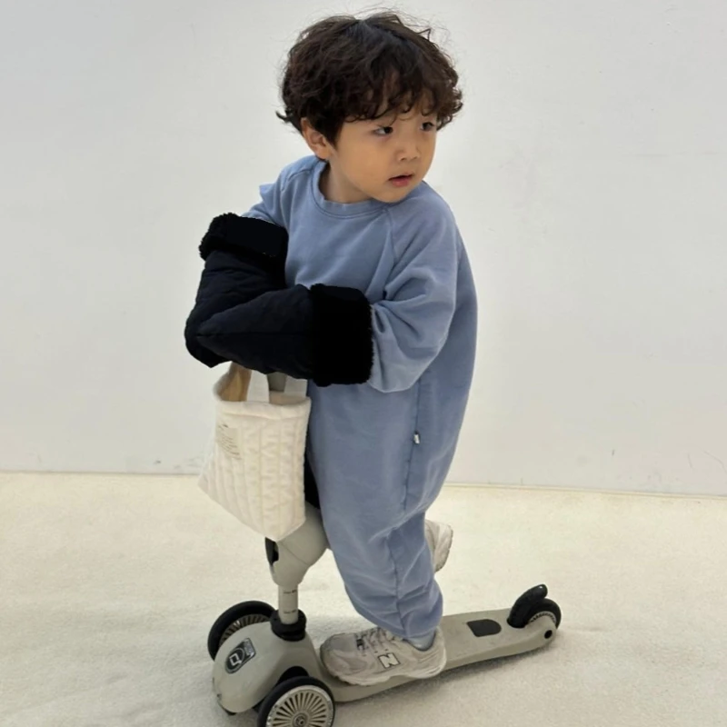 Children Winter Outdoor Scooter Sports Gloves Windproof Thicken Plush Lining Kids Bicycle Handlebar Mittens Baby Hand Warmer