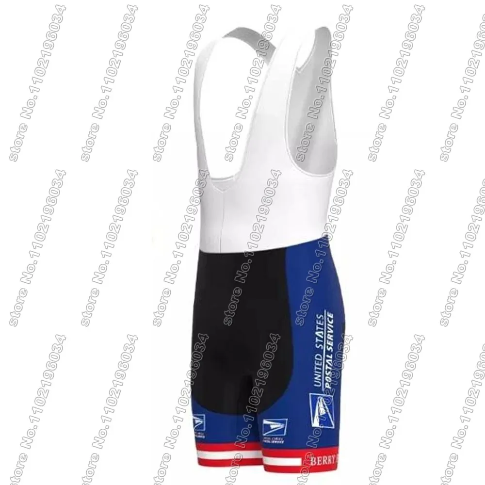 USA-Postal cycling Jersey 2024 Set National Team Clothing Men Blue Road Bike Shirt Suit Bicycle Bib Shorts Skull Ropa Maillot 6