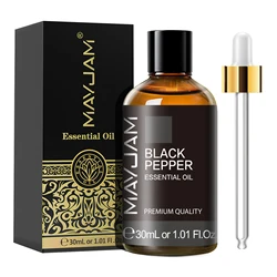 Aromatherapy Essential Oil Blend - Lavender, Vanilla, Jasmine, Eucalyptus, and Peppermint (30ml) - 30ml (Black Pepper)