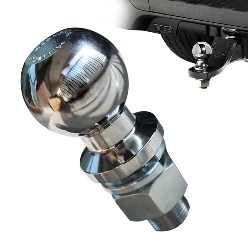 

Interlock Hitch Ball Durable Bumper Replacement Coupling Tow Ball Chrome Stainless Steel Trailer Hitch Ball For Hauling ATVs