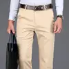 Business Social Men Summer Thin Solid Jeans Streetwear Fashion Off White Straight Pants Male Big Size Slim Casual Trousers 27-38 3