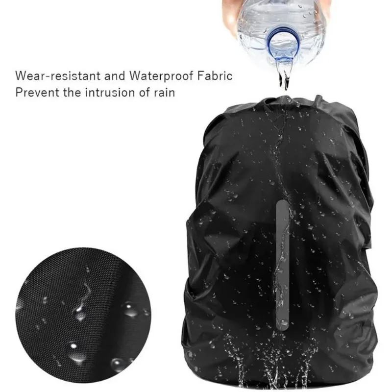 Reflective Waterproof Backpack Rain Cover Outdoor Sport Night Cycling Safety Light Rain Cover Case Bag Outdoor Camping Hiking 5