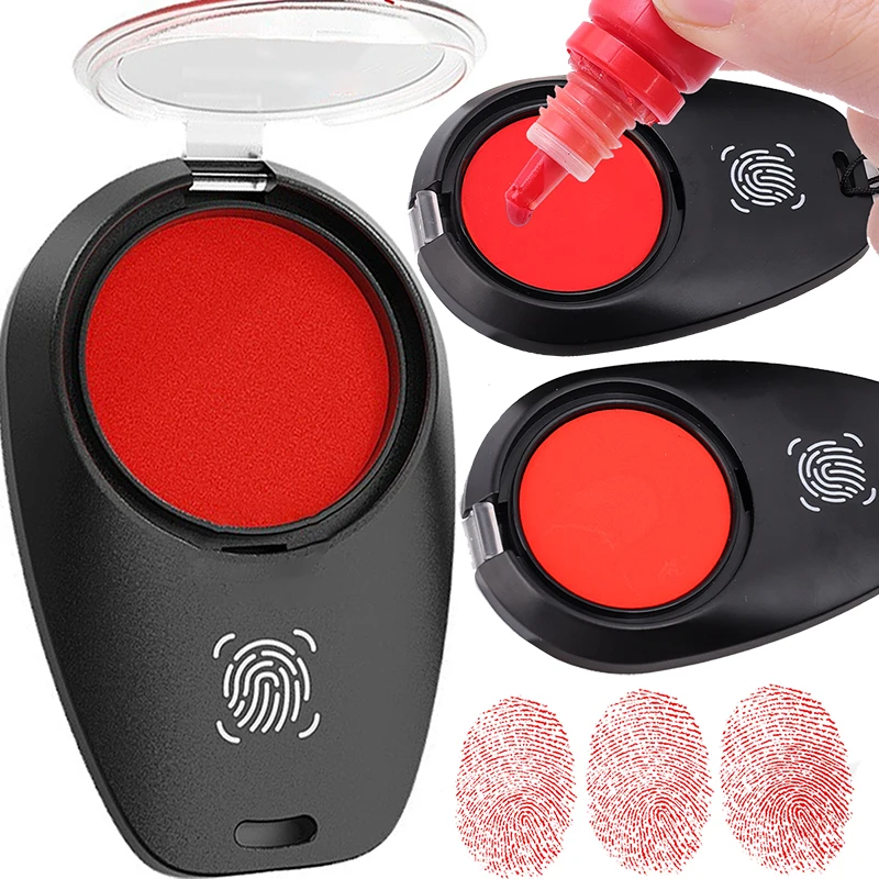Fingerprint Stamp Pad Portable Quick Drying Finger Collection Press Ink Box Children Finger Painting Commemorative Seal Toy