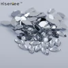 Hisenlee 4x8mm 100pc New Nail Glitter Colorful Horse Eyes Design Stone Crystal Nail Make Up Decoration Wheel Nail Art Slices DIY 5