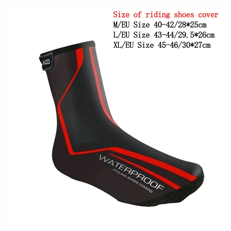 Bicycle Cycling Shoe Cover MTB Road Bike Winter Warm Fabric Waterproof Zipper PU Shoe CoverS Dustproof Outdoor Riding equipment 3