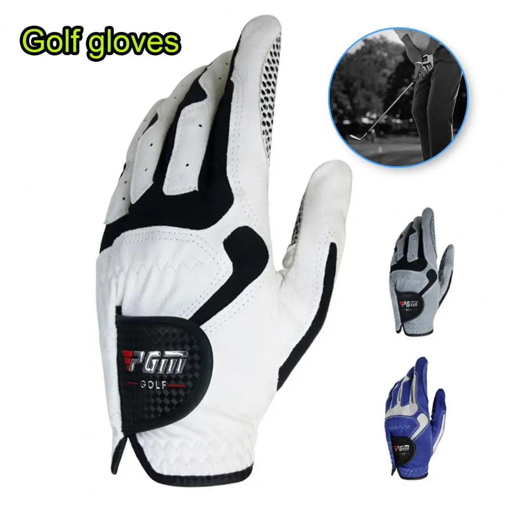 DurableMensGolfGloveMicrofiberFauxLeatherGolfGlovesWashableNo