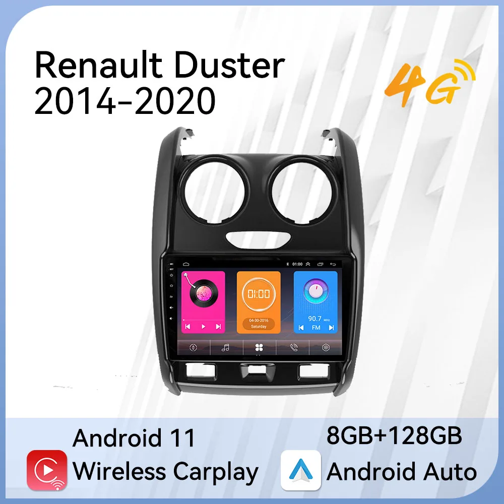 2 Din Android Stereo Car Radio for Renault Duster 2014 2020 Car