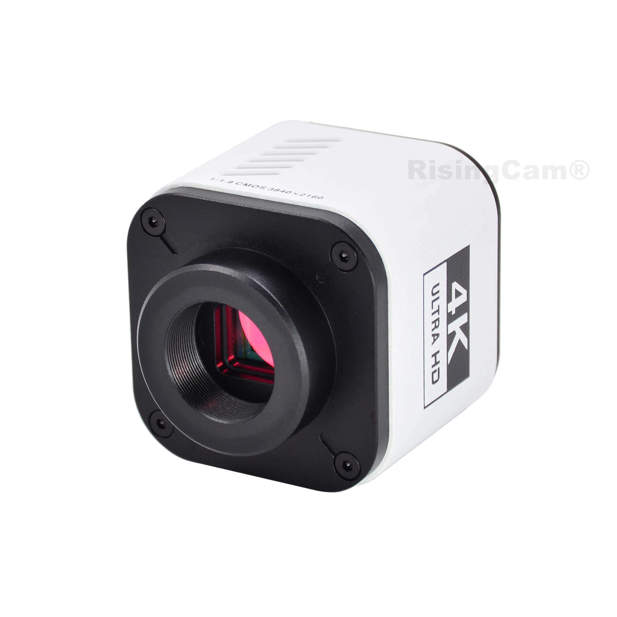 RiingCam 내장 소니 imx678 1/1.8 인치 센서 HDMI 및 USB 출력 디지털 산업용 현미경 카메라, C 마운트 포함, 4K UHD 30fps 