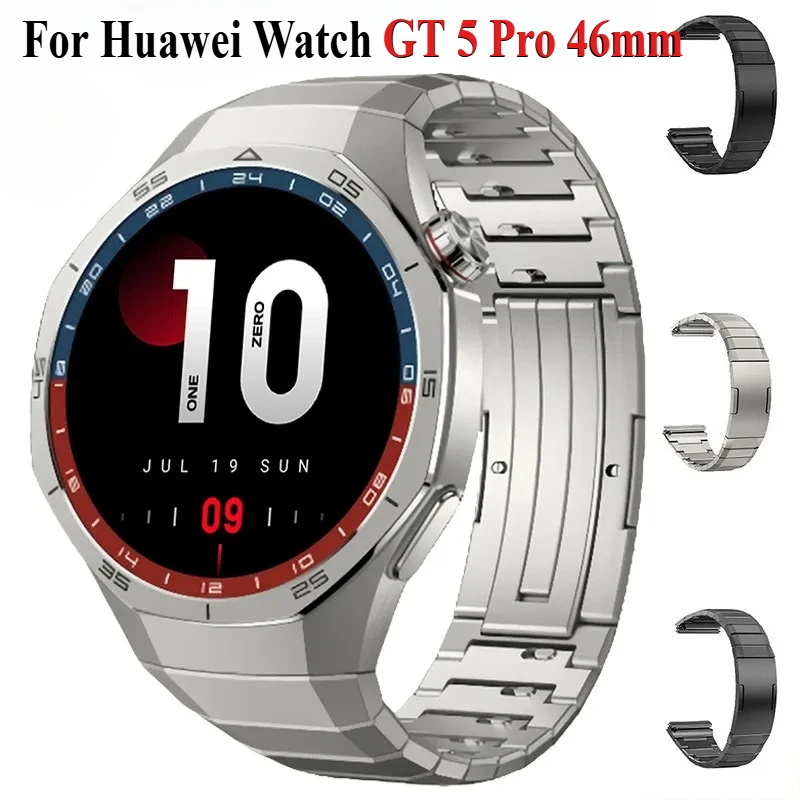 Original Luxury Titanium Strap For Huawei Watch GT 5 Pro 46mm