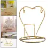 Ceramic Cup Holder Stainless Steel Nail-free Coffee Cup Mug Holder Cup Display Stand Hanging Drain Rack Wine Glass Holder 5