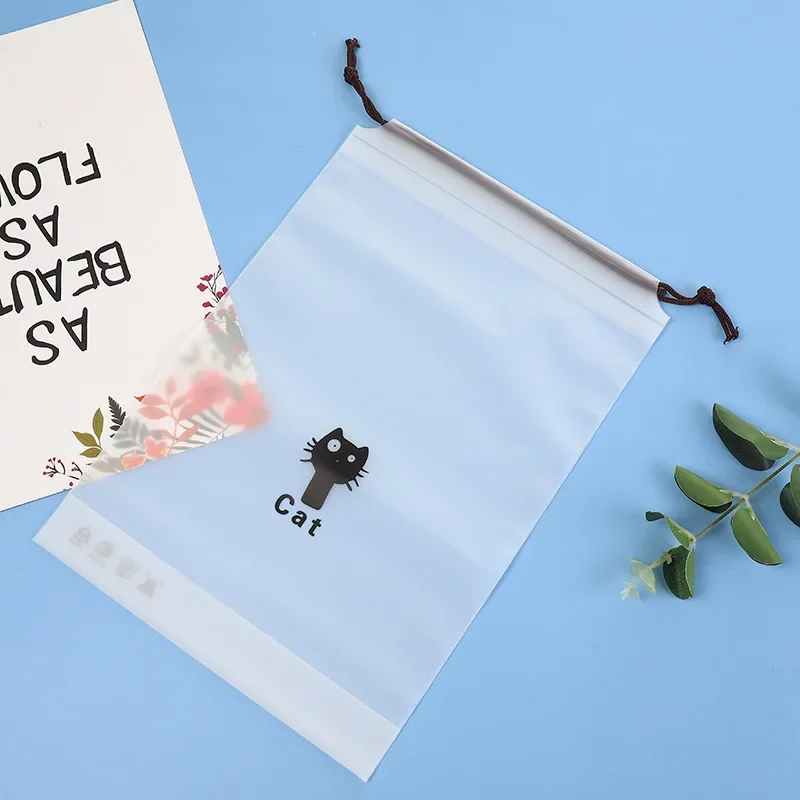 Cute Drawstring Bag Travel Portable Shoes Clothes Underwear Towel Waterproof Storage Bag Skincare Cosmetic Organizer