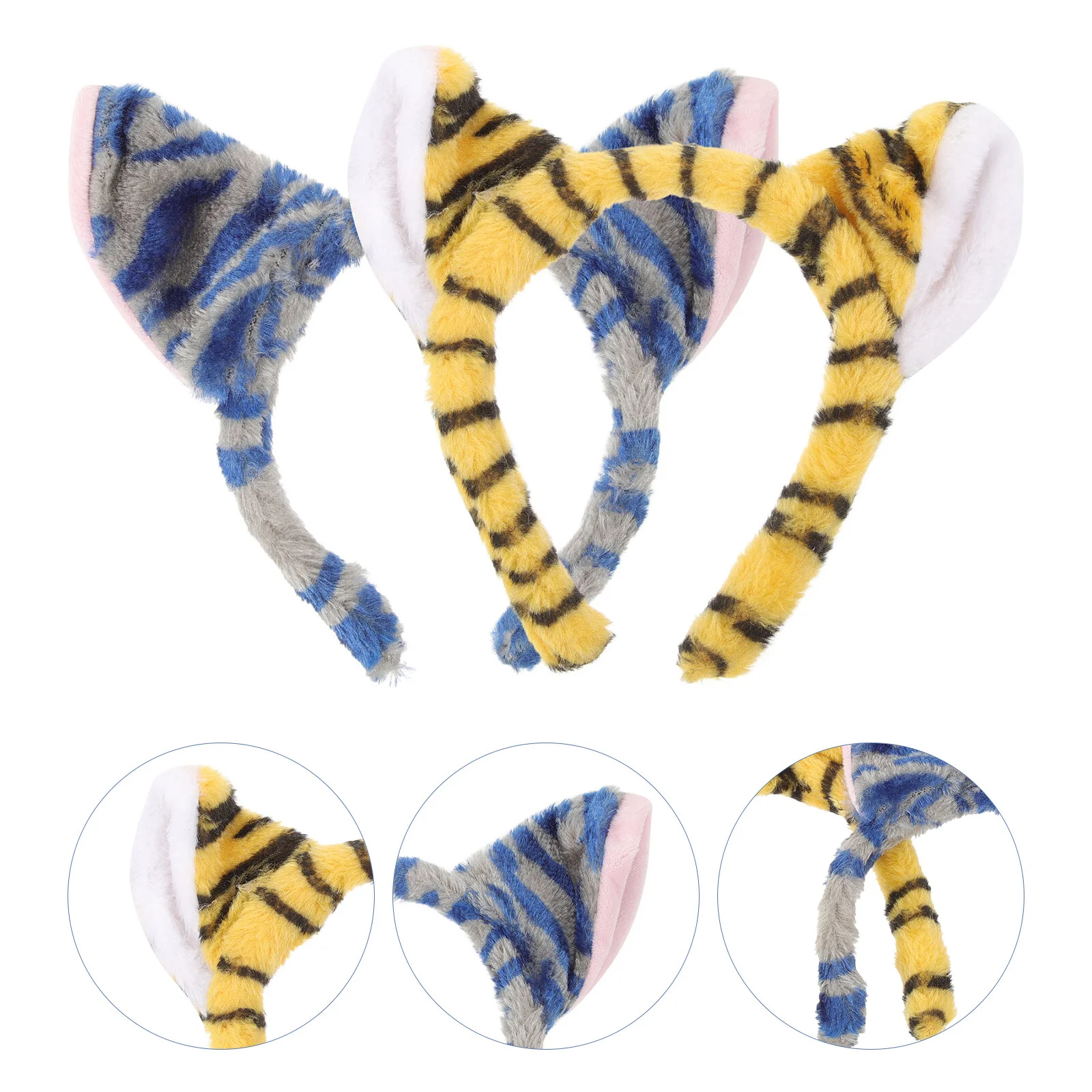 2-Pcs-Hair-Accessories-Girls-Ties-Cartoon-Tiger-Ear-Headband-Props ...