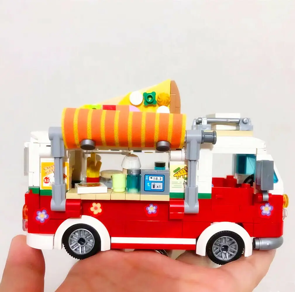LOZ 미니 블록 십대 빌딩 장난감, 소년 소녀 퍼즐 스낵 트럭, 여성 선물, 홈 장식, 1737 1738 1739 1740