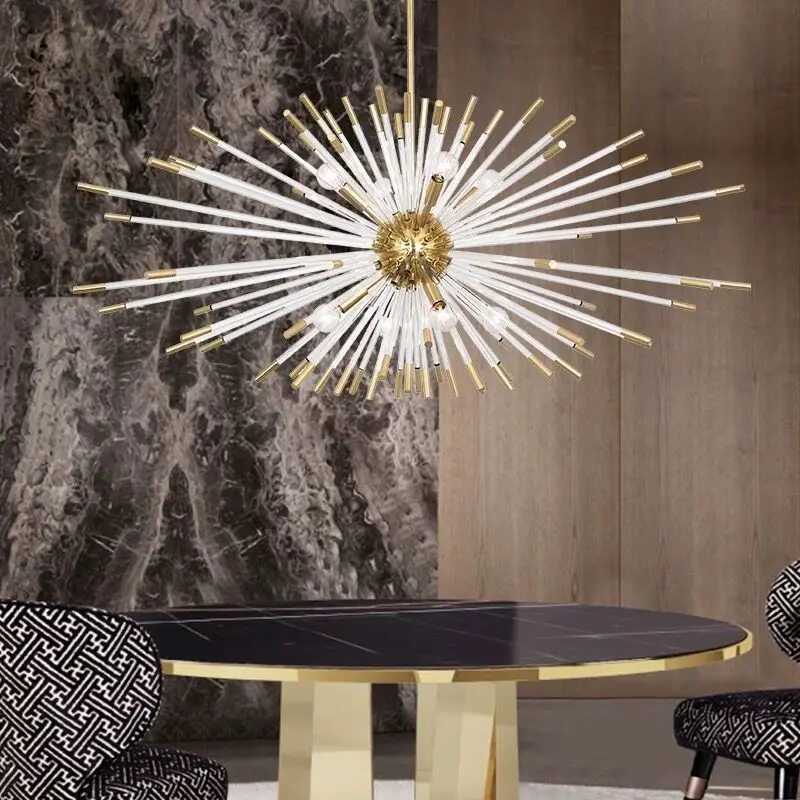 

Creative Led Chandelier For Living Dining Room Modern Glass Hanging Lamp Luxury Home Indoor Lighting Fixture Gold Kitchen Lustre