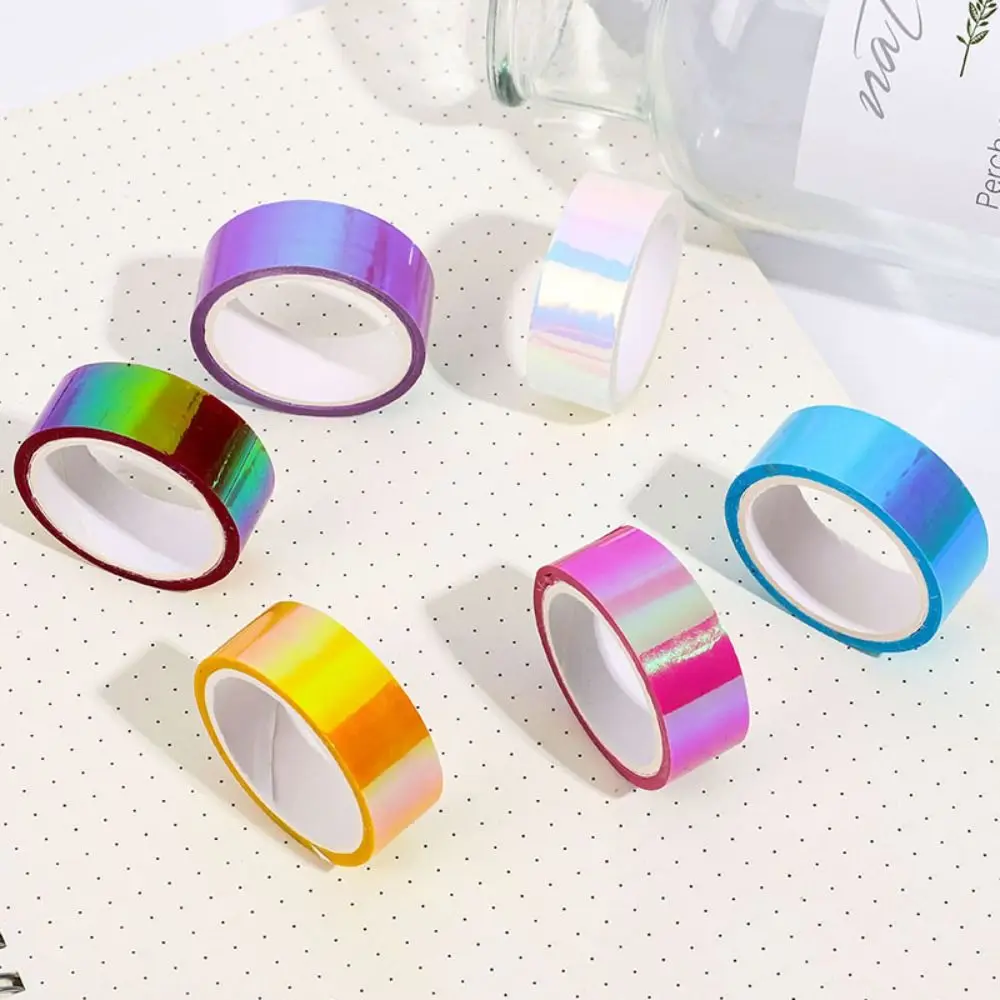 

Kawaii Material Tape Diary Decorative Adhesive Laser Adhesive Tape Cute Hand Account Masking Tape Students