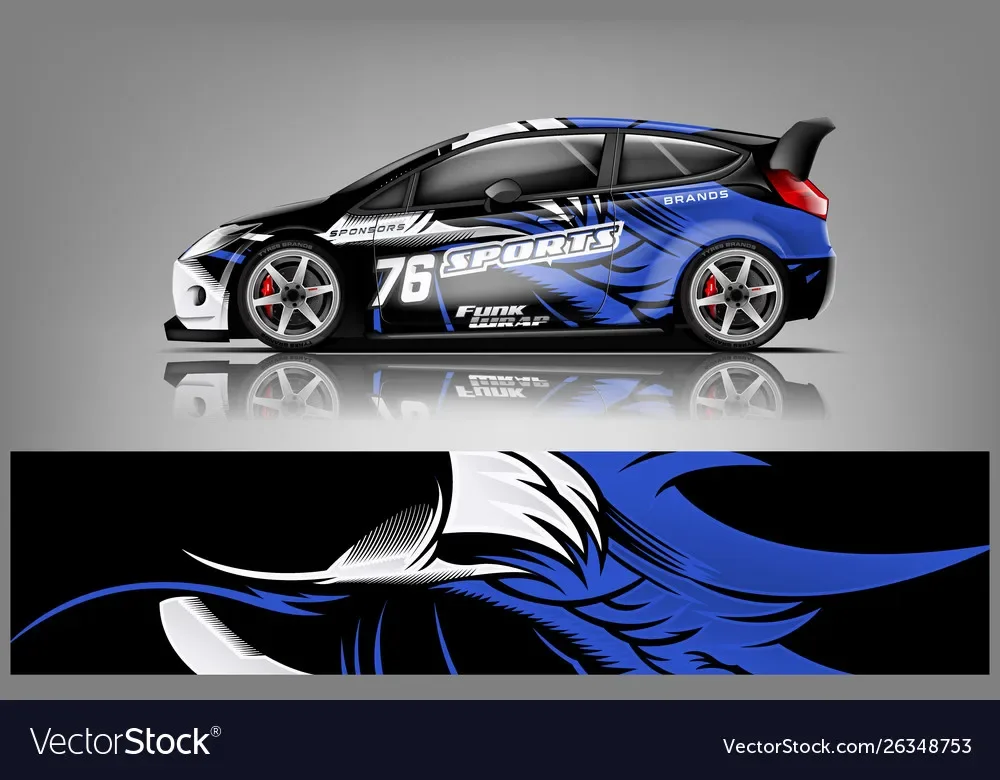 

Blue Blue Car Decal Car Graphic Decal Full Body Racing Vinyl Wrap Car Full Wrap Sticker Decorative Length 400cm Width 58cm