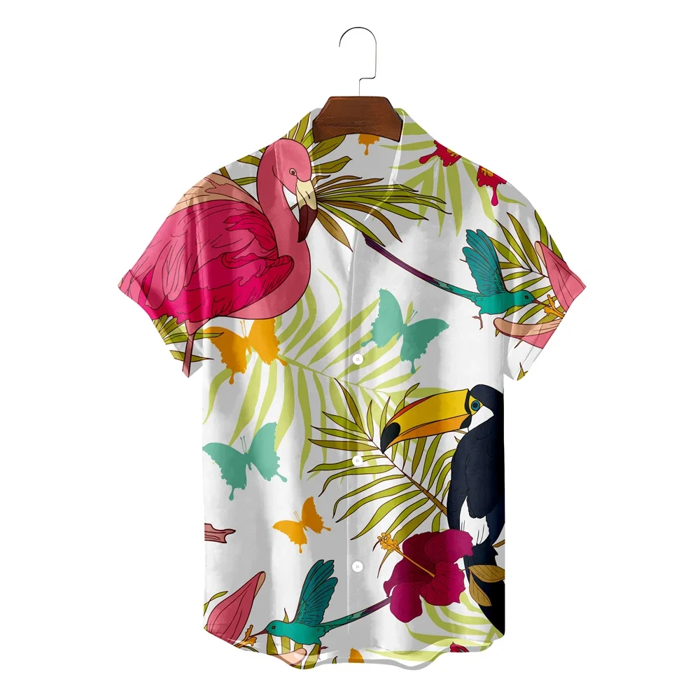 

Гавайская рубашка в стиле унисекс, летняя свободная дышащая футболка с короткими рукавами и 3D-принтом животных для мужчин и женщин, 2024