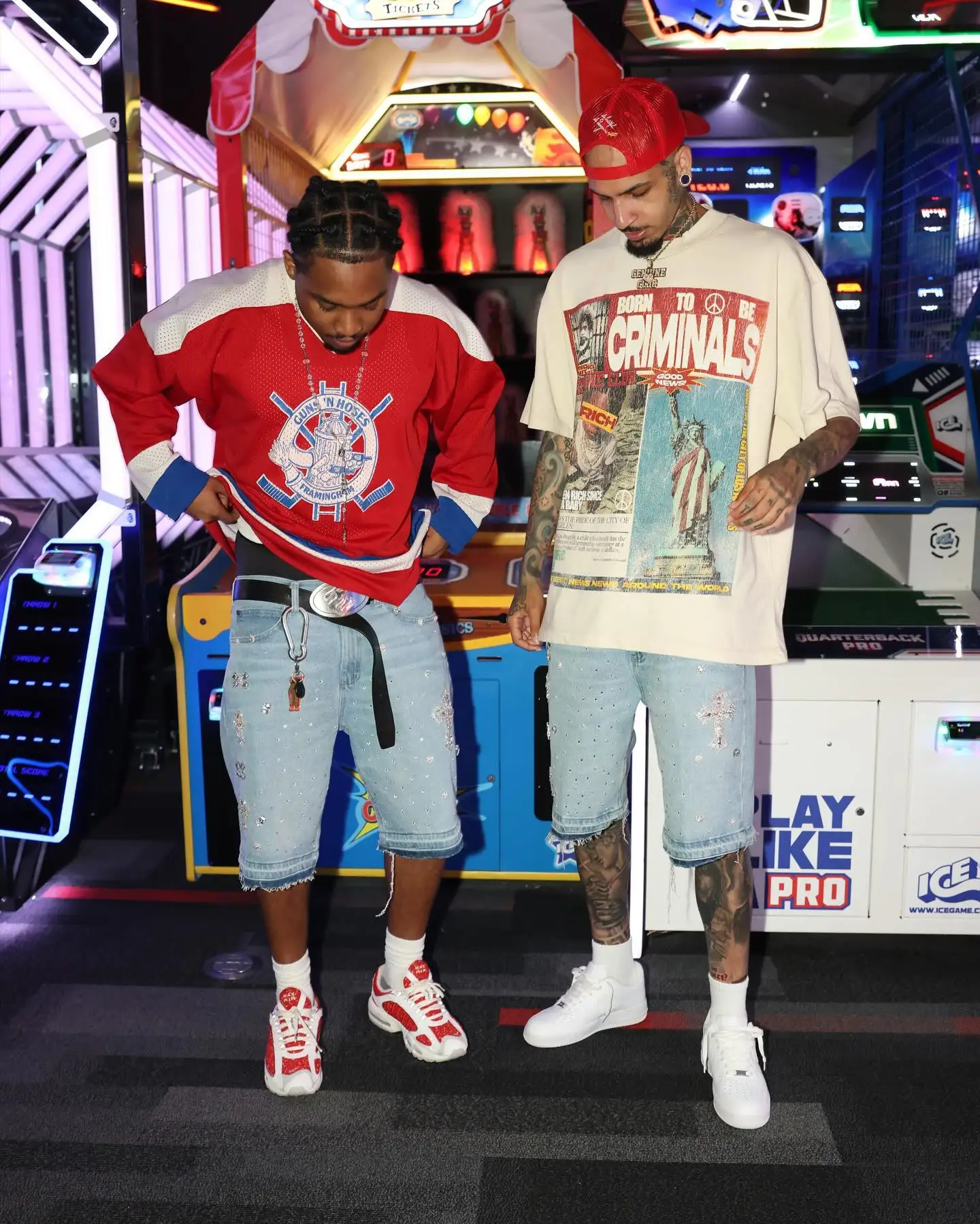 Y2K Gothic Diamond Cross Embroidery Denim Shorts American Retro Blue Gym Shorts Rhinestone Streetwear Hip Hop Men Women Jorts 6