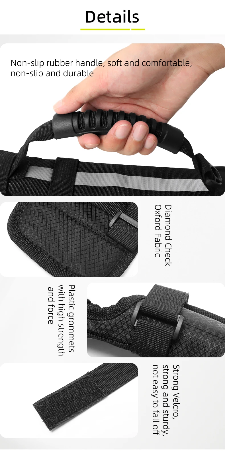 Description Picture 4 of itemFolding Bicycle Carrier Handle Hand Grip For Brompton Cycling Bicycle Frame Carry Shoulder Strap Bicycle Accessories